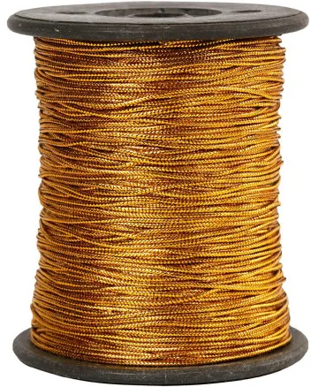 Draht, Gold, Stärke 0,5 mm, 100 m/1 Rolle.
