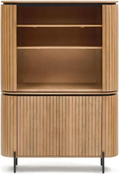 Licia, Hochschrank, natur, Massivholz
