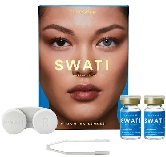 SWATI - Farbige Kontaktlinsen 6 Monate - Saphir